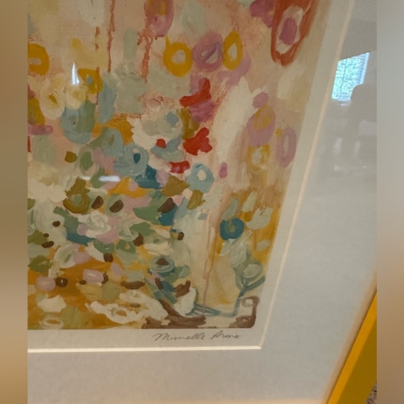 Professionally framed, matted and signed Michelle Armas Bow Tie - Picture 2 of 5